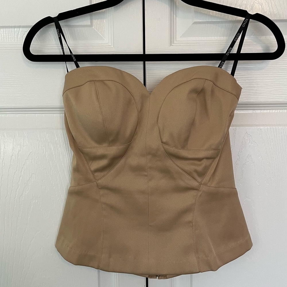 Golden Tan Y2K XOXO Corset Size S